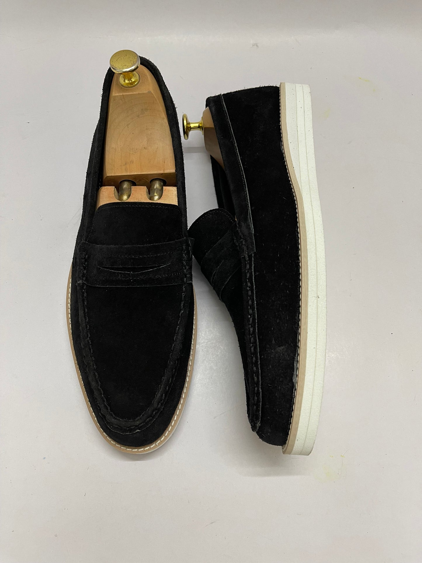 BLK-STRAP MOCCASIN-8074