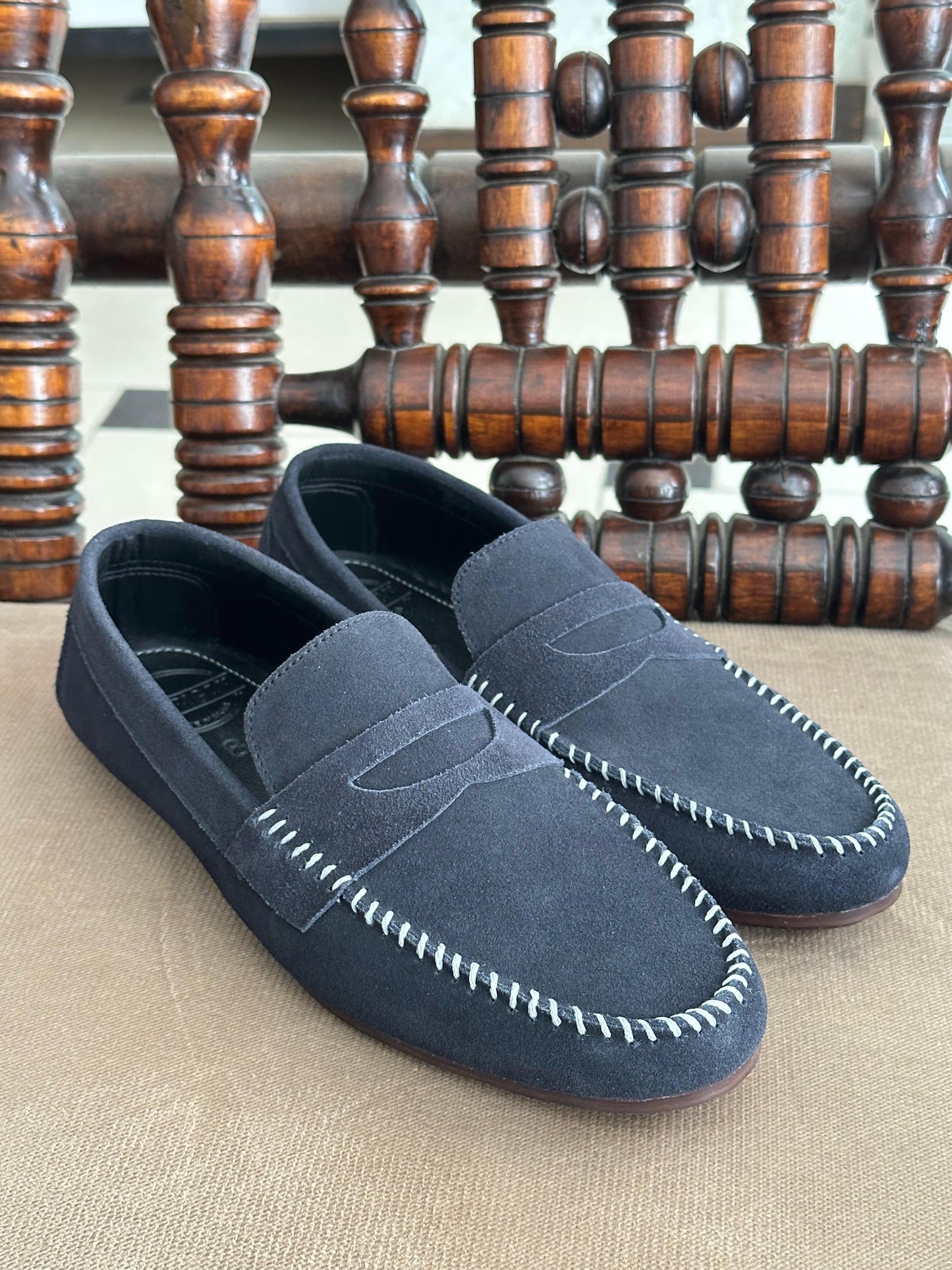 Suede mocc