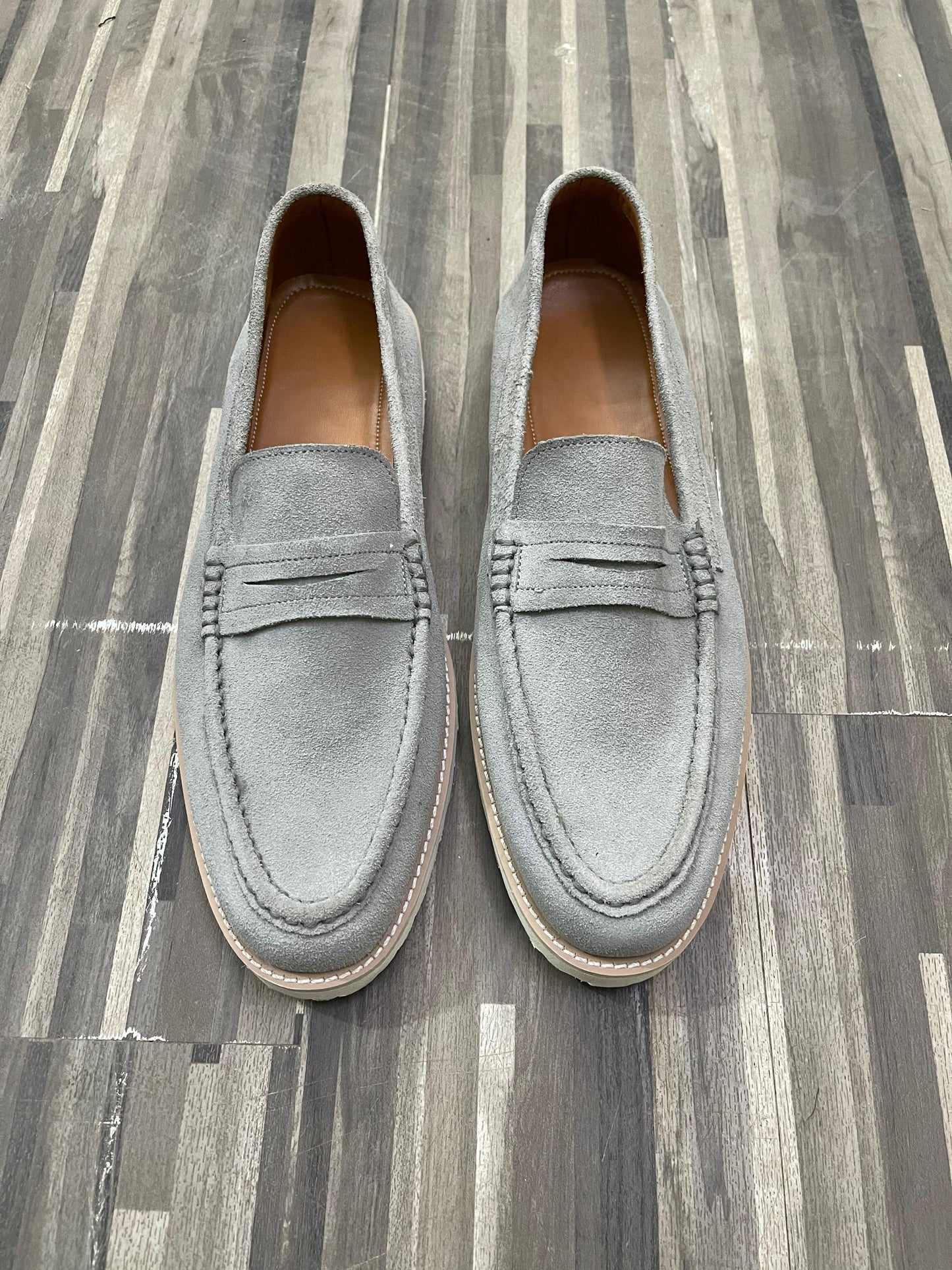 GREY STRAP MOCCASIN