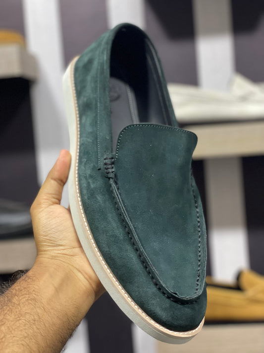 GREEN-SUEDE-MOCASSIN