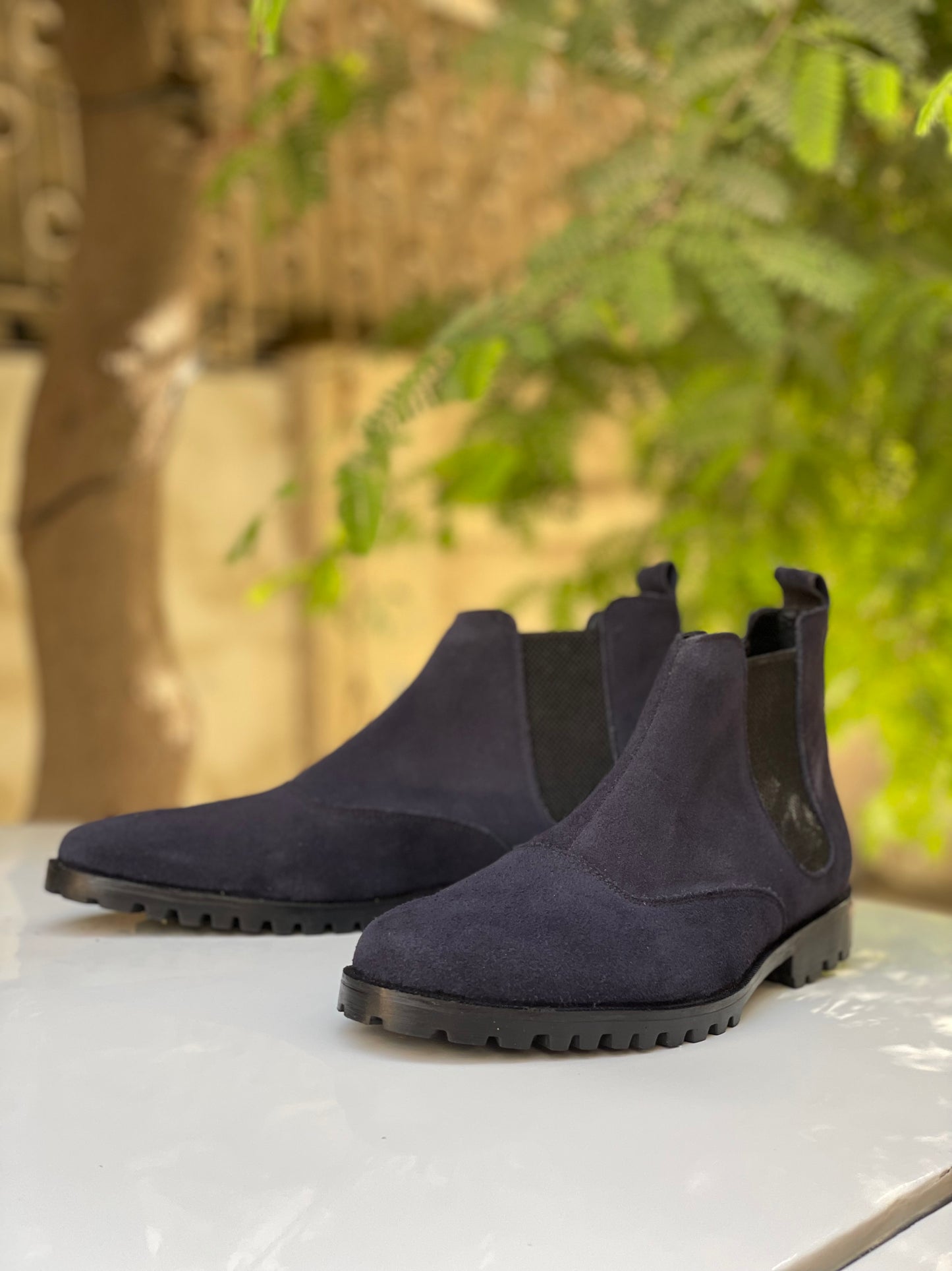 BOOT-SUEDE-BLU