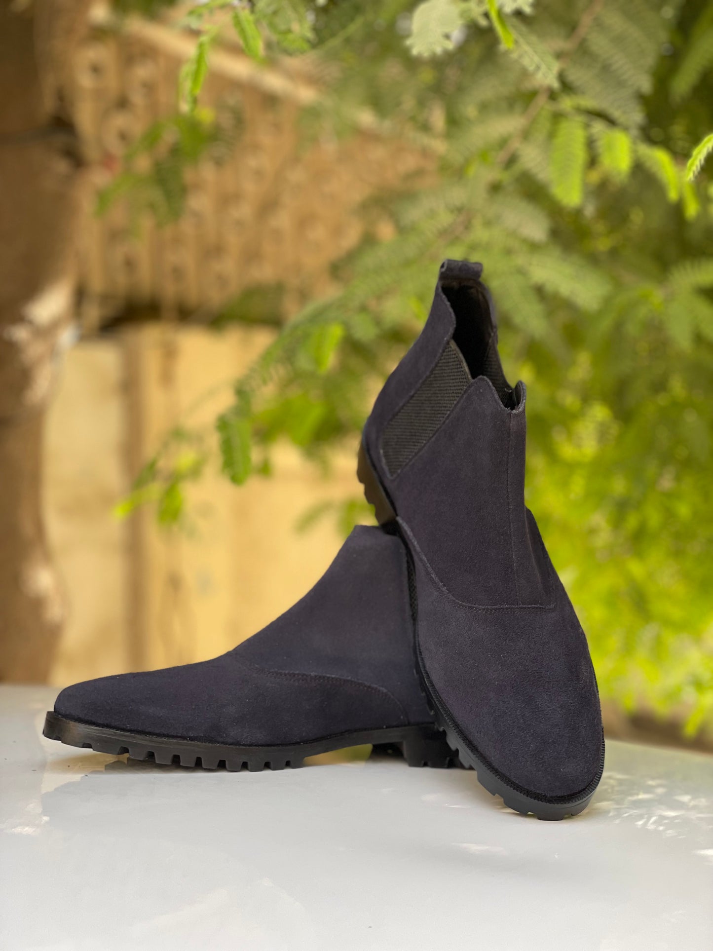 BOOT-SUEDE-BLU