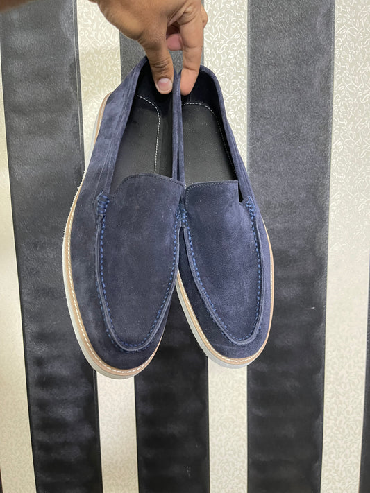 Navy Moccasin