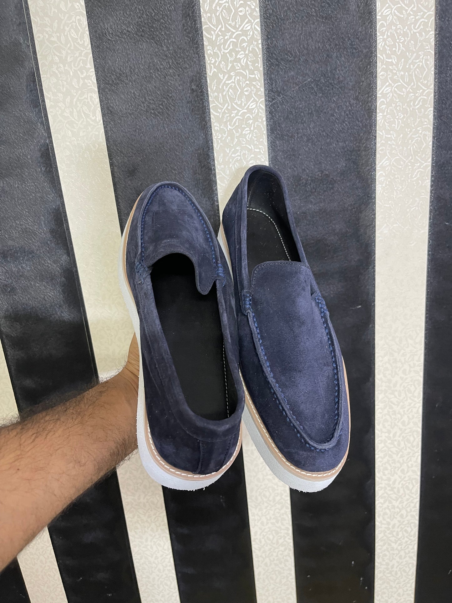 Navy Moccasin