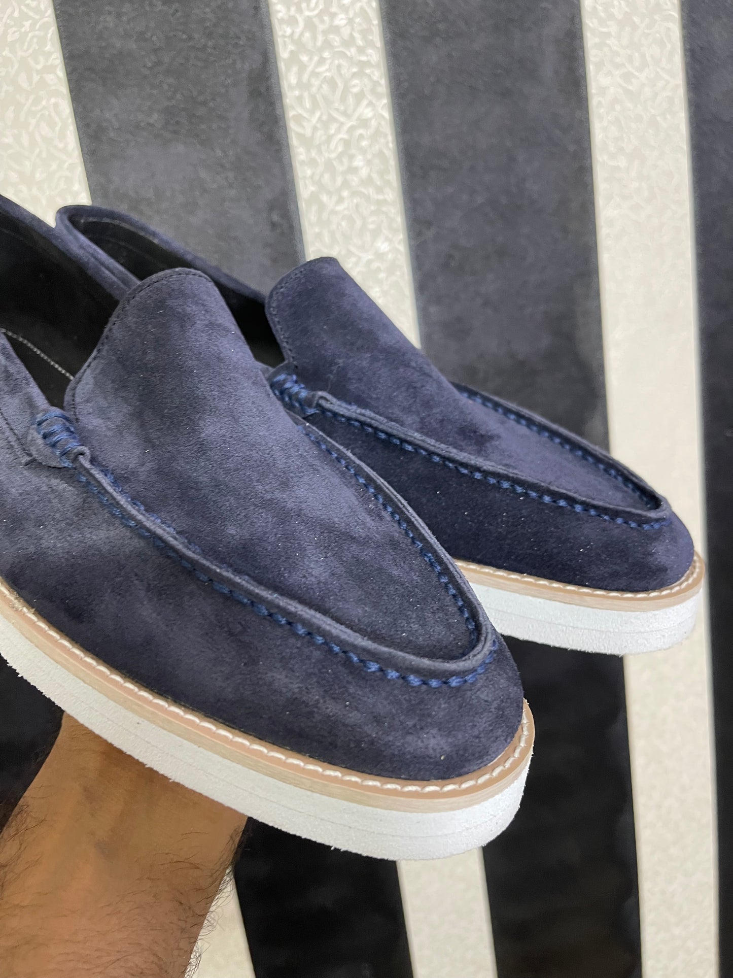 Navy Moccasin