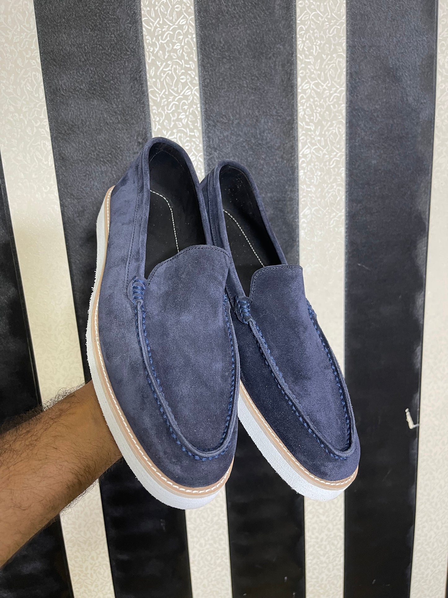 Navy Moccasin