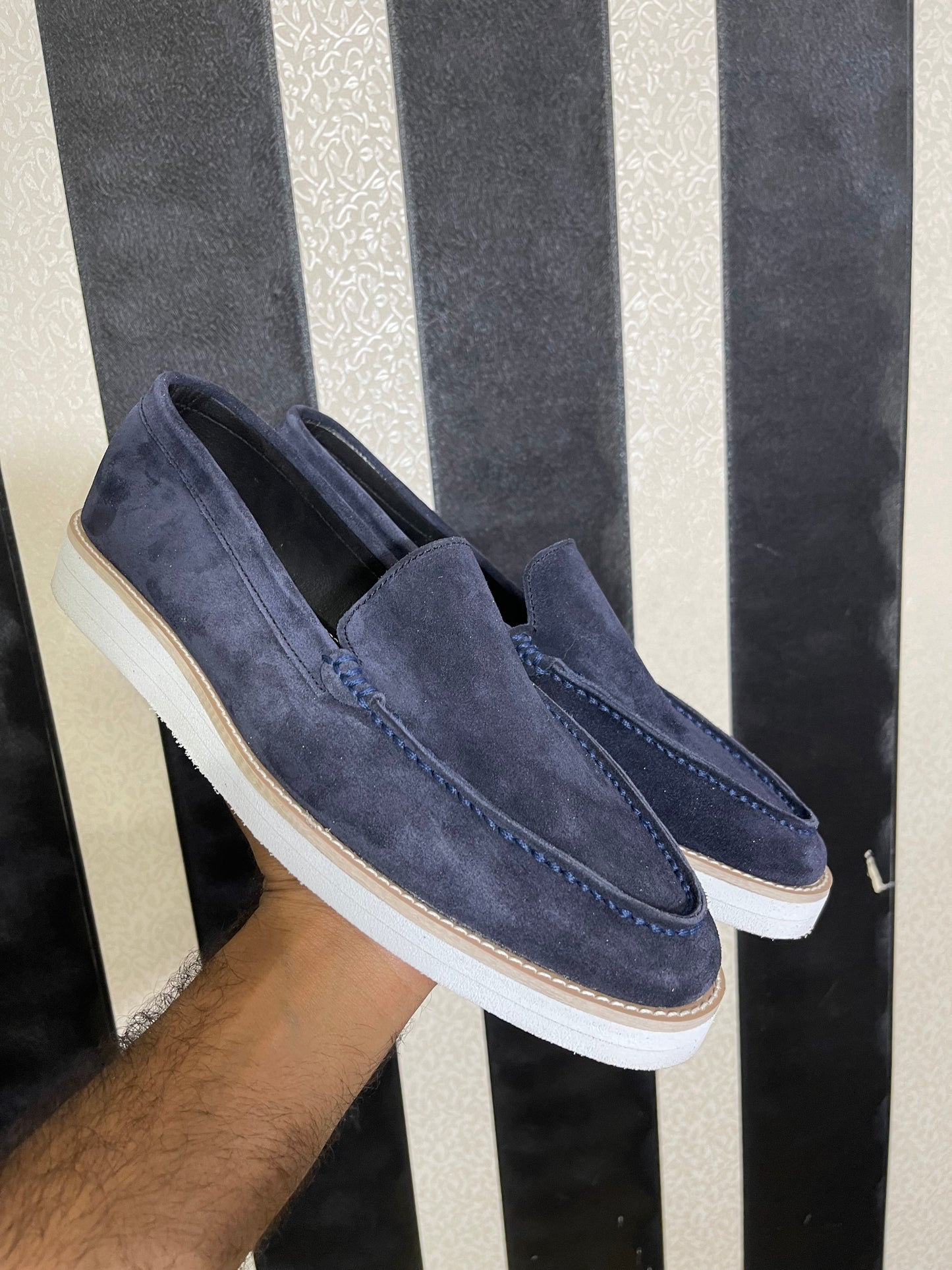 Navy Moccasin