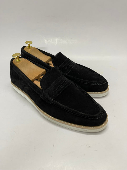 BLK-STRAP MOCCASIN-8074