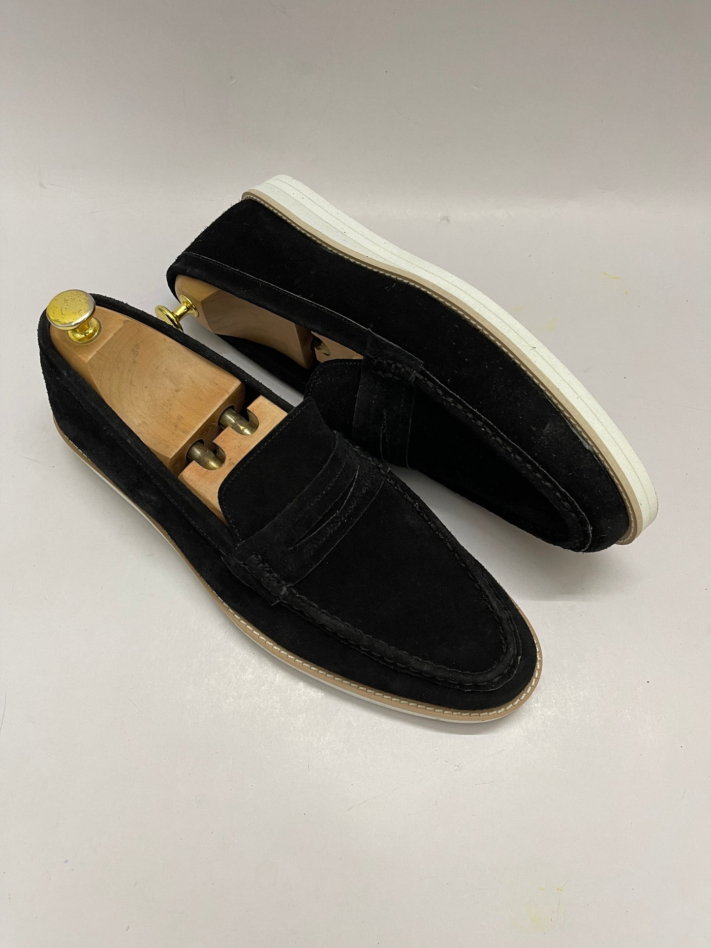 BLK-STRAP MOCCASIN-8074