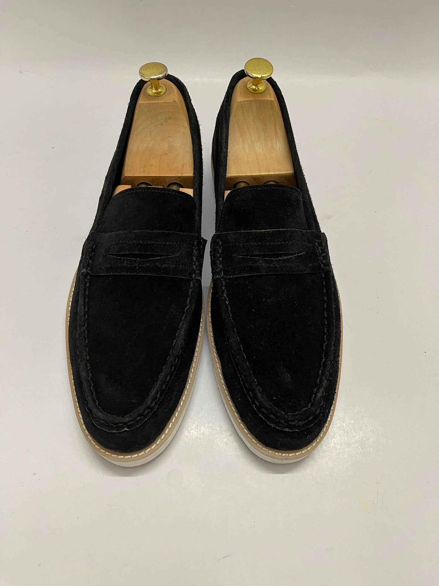 BLK-STRAP MOCCASIN-8074