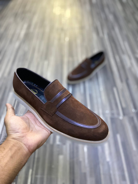 Brown Suede Leather Shoe