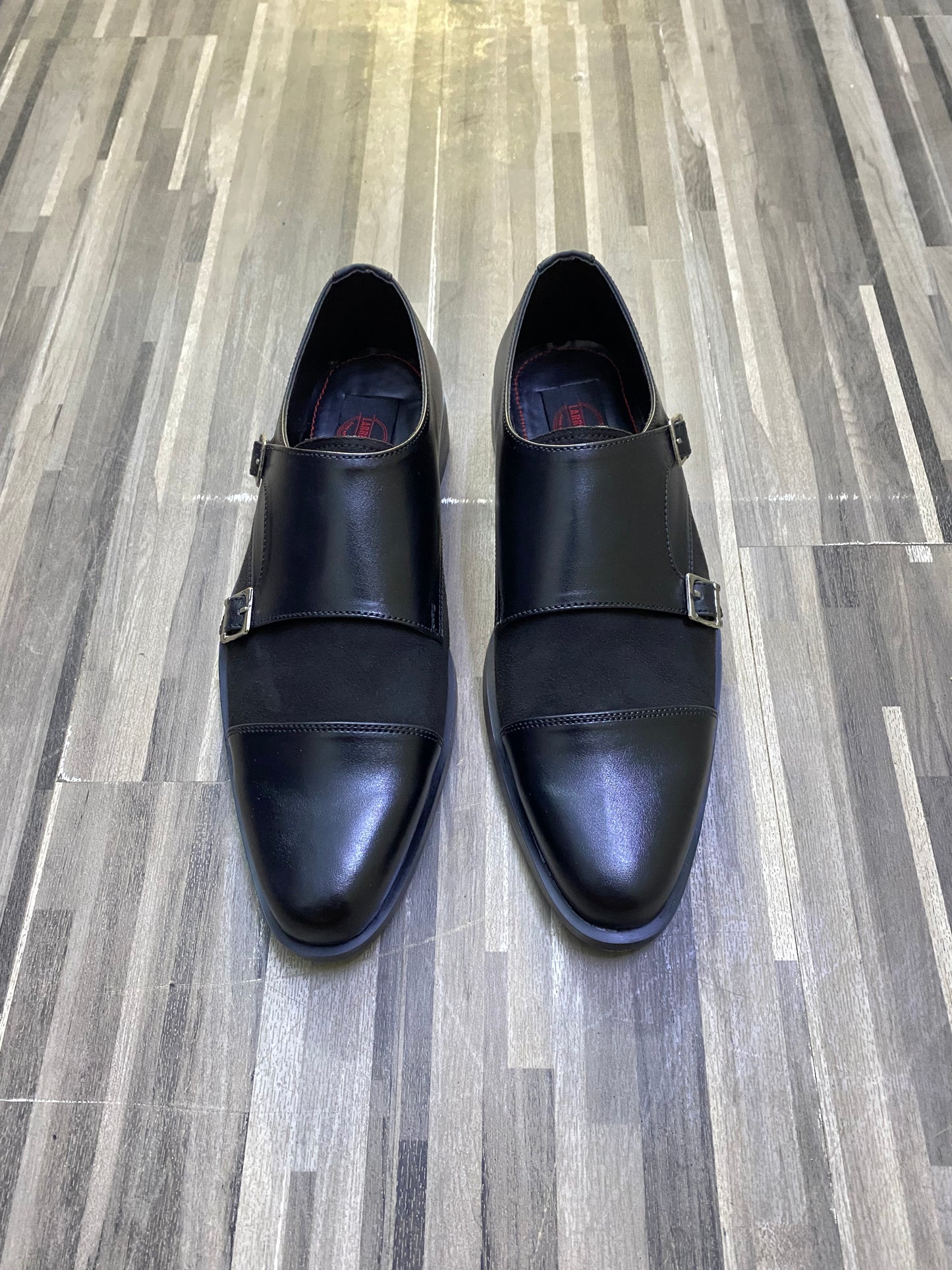 Double Monk Black Formal Shoe