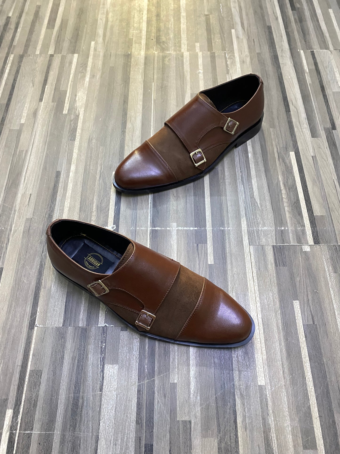 Double Monk Brown Formal Shoe