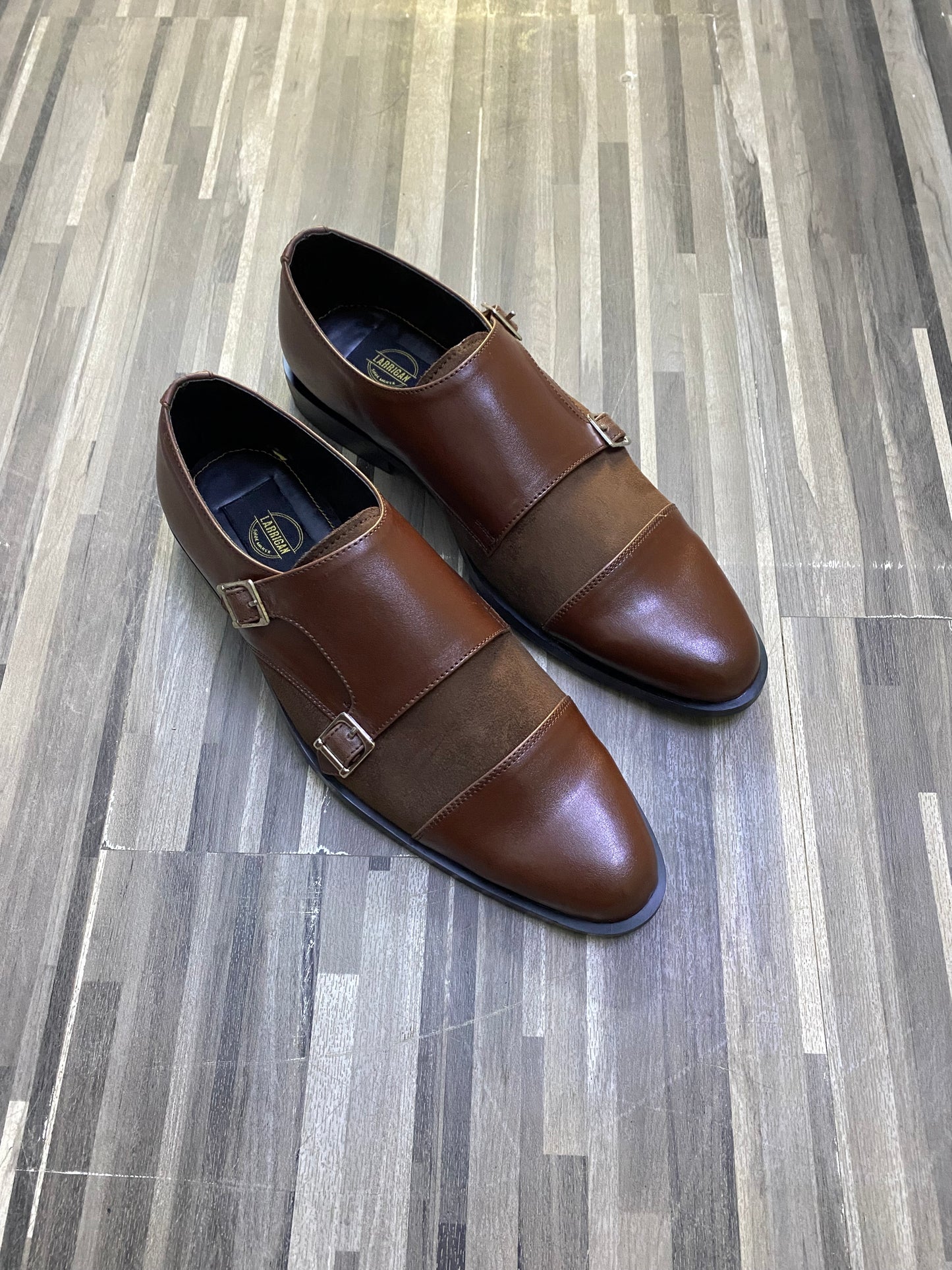 Double Monk Brown Formal Shoe