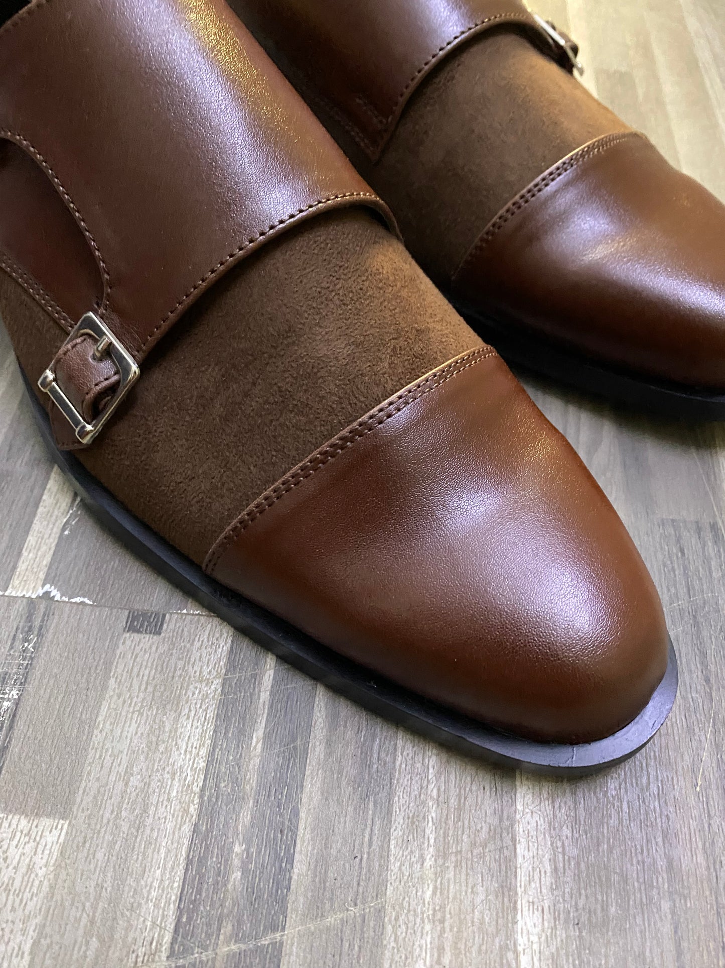 Double Monk Brown Formal Shoe