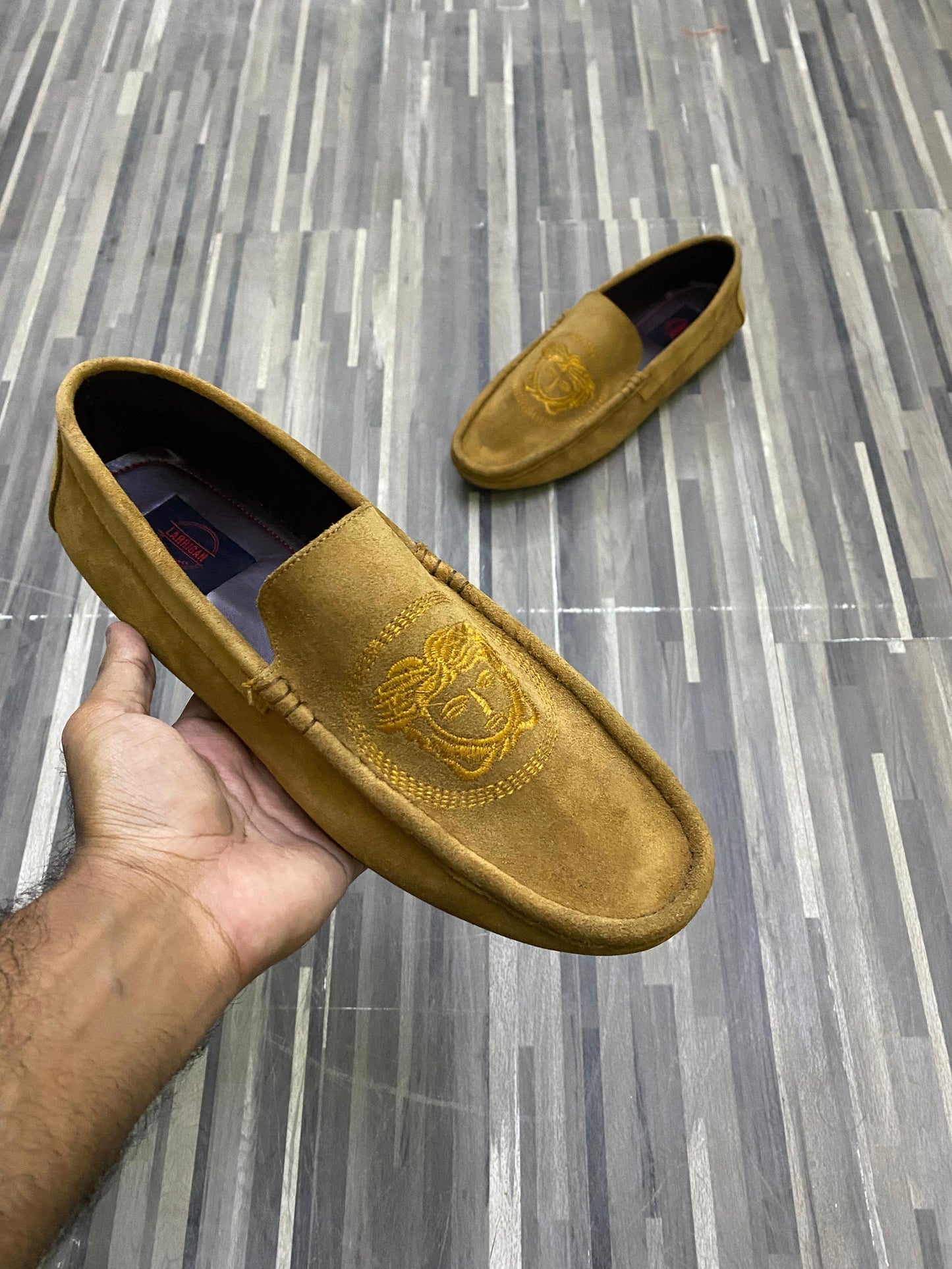 Mustard EMB Loafer