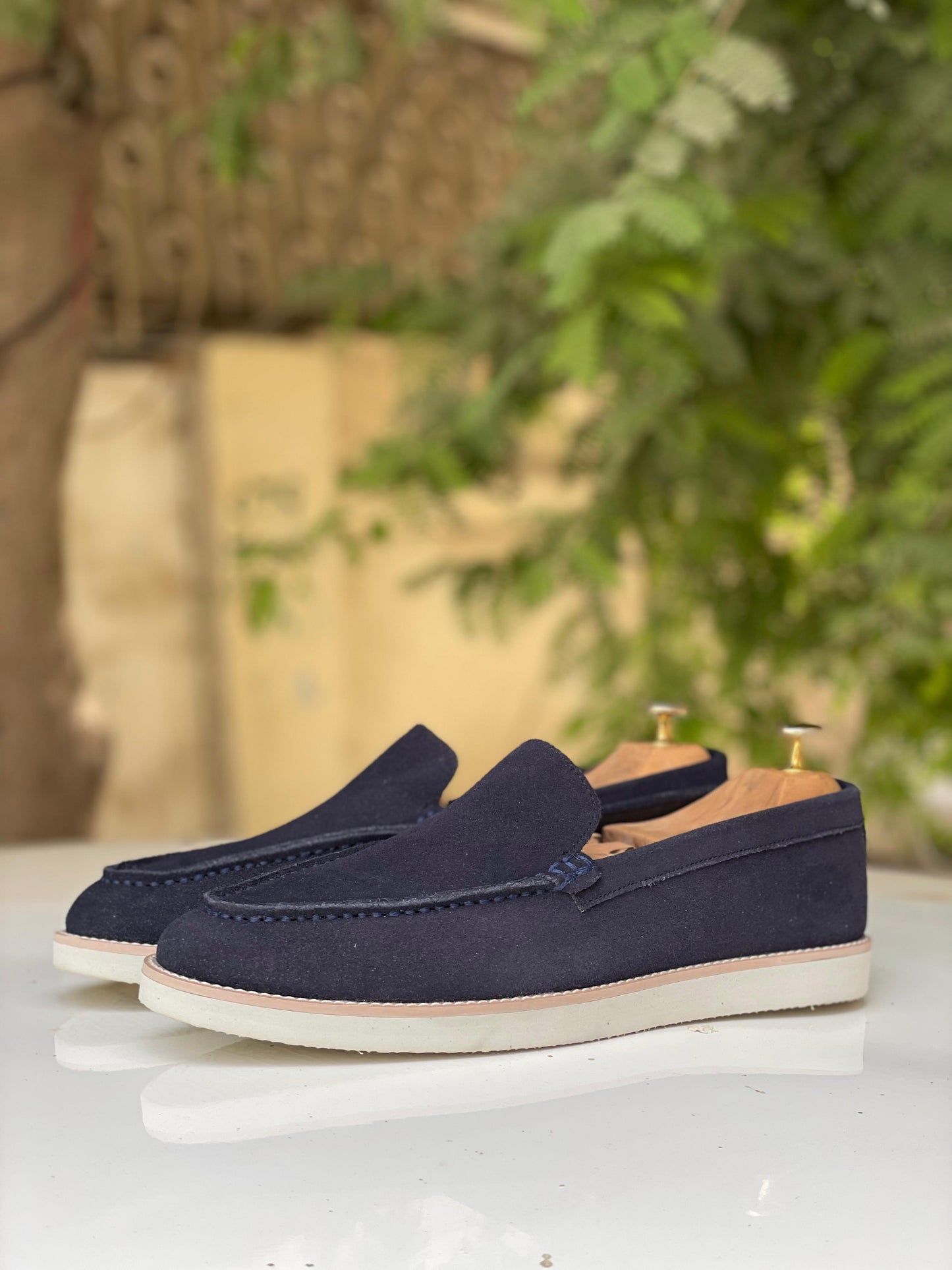 Navy Moccasin