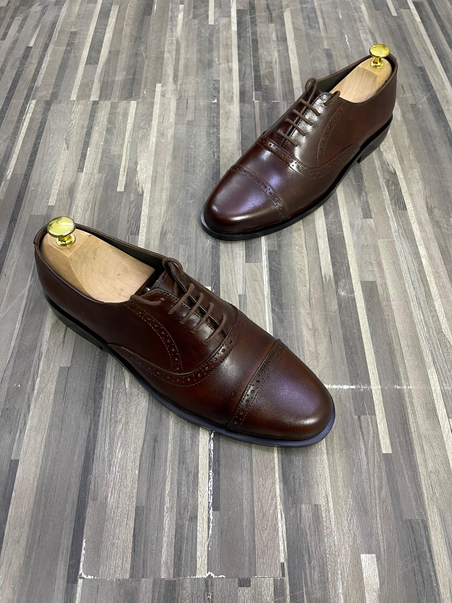 SEMI BROGUE TAN